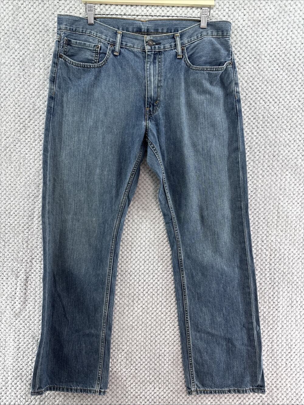 Levis 559 Jeans Mens 36X34 Blue Medium Wash Relax Straight Mid Rise